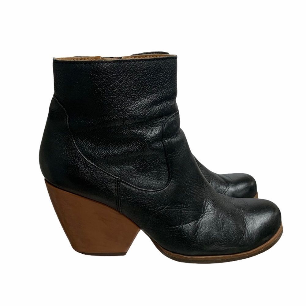 Kork-Ease Black Heeled Boots